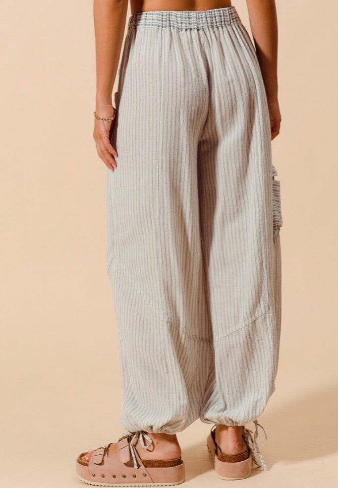 Emersyn Multi Stripe Block Balloon Pants