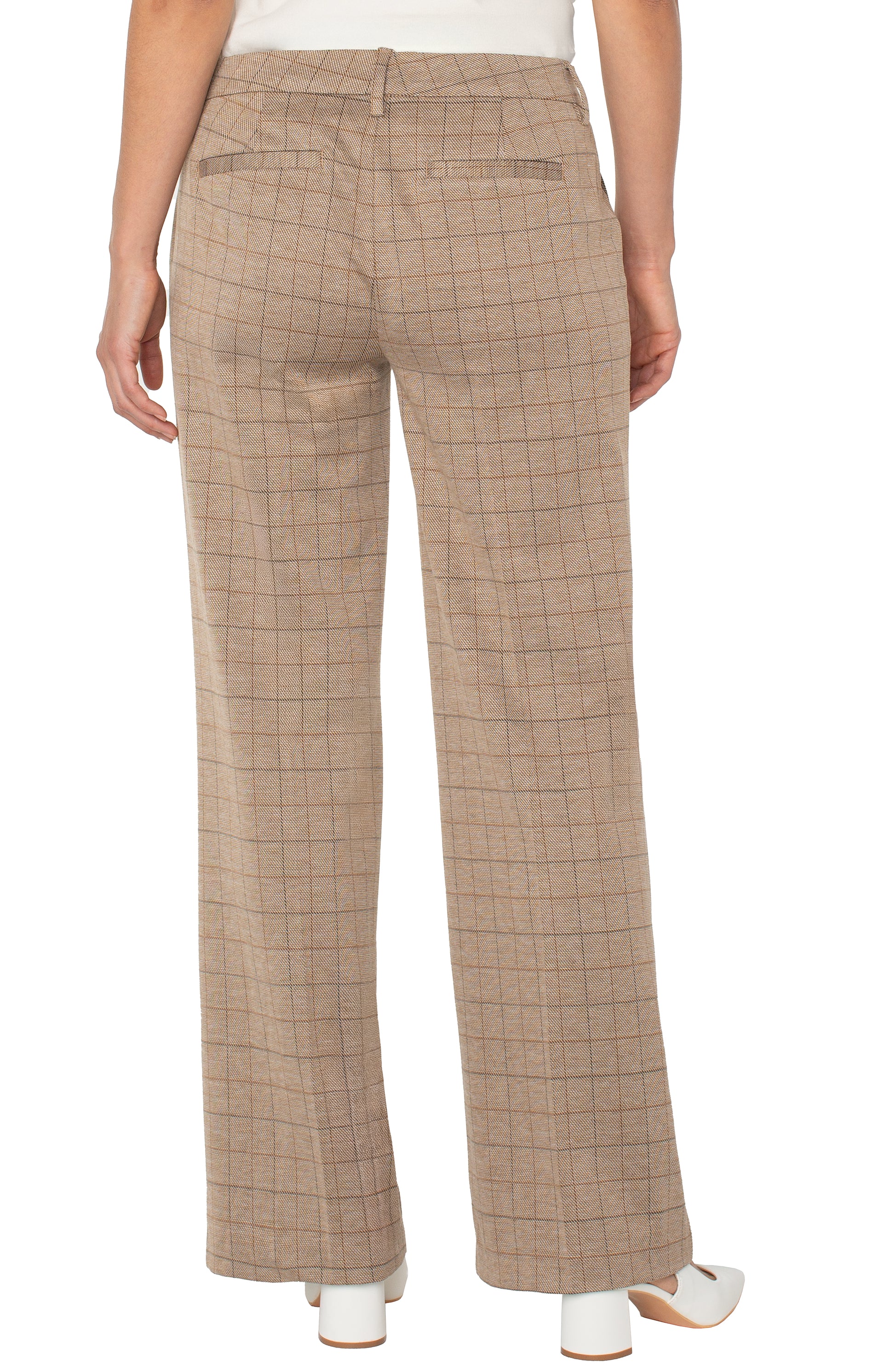 Liverpool Kelsey Trousers | Khaki Grid