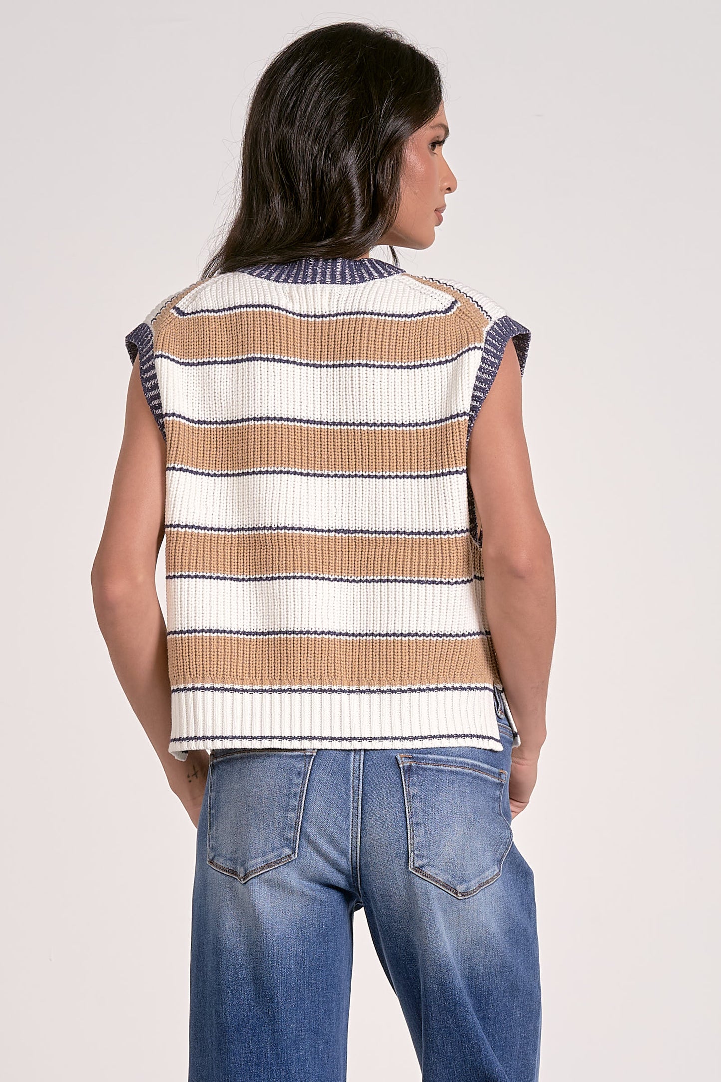 Cammie Stripe Sweater Vest