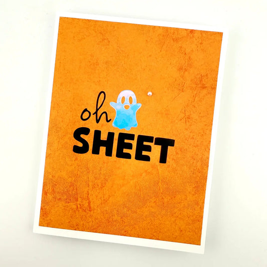 Oh Sheet Ghost Card