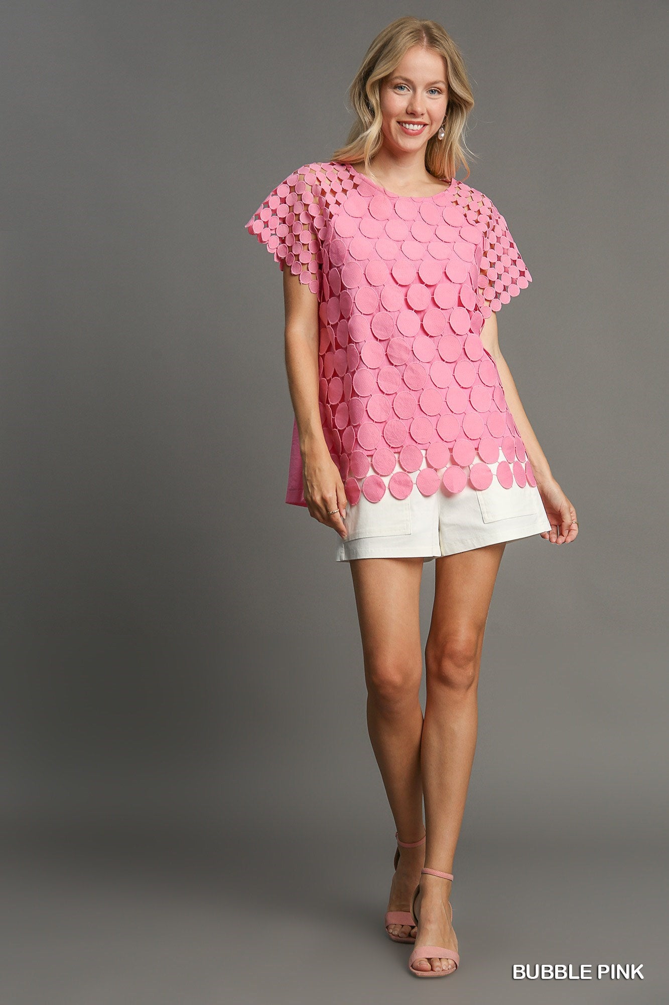 Alecia Polka Dot Lace Top