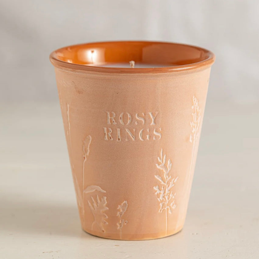 Garden Pot Candle + Plantable Seed Paper Dust Covers