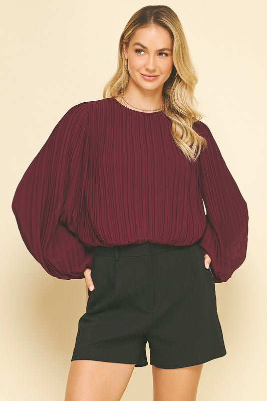 Tonya Pleated Blouse