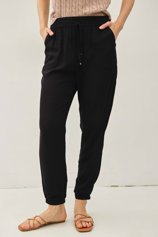 Drawstring Jogger Pants | Black