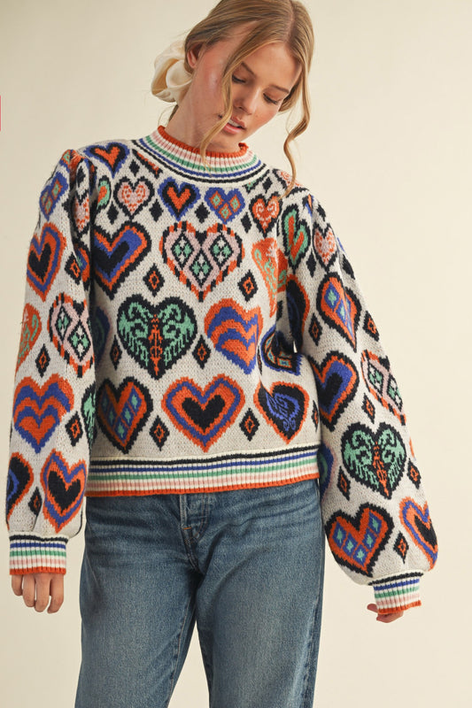 Mandi Heart Sweater