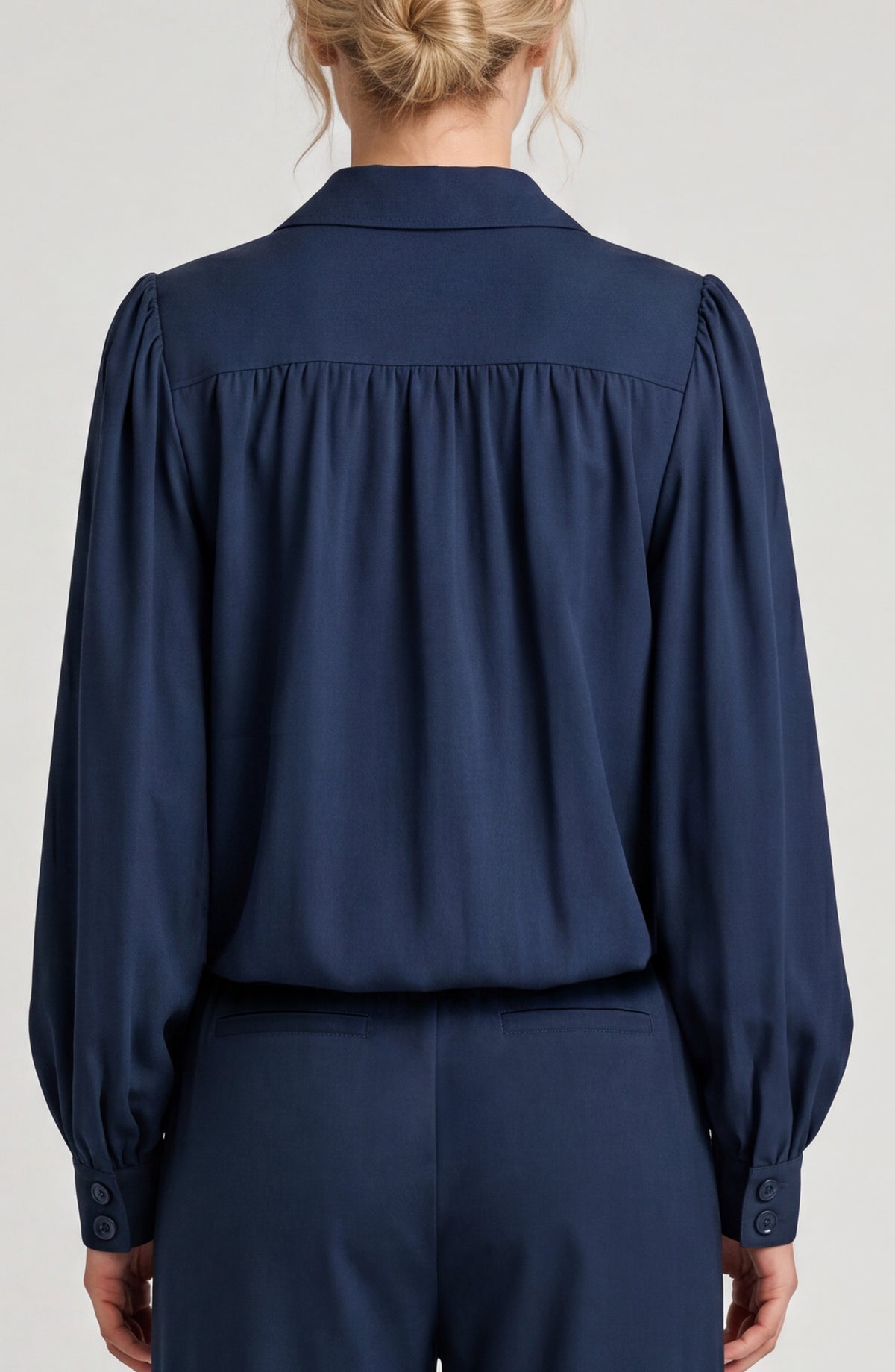 Liverpool Puff Sleeve Jacket | Oxford Navy