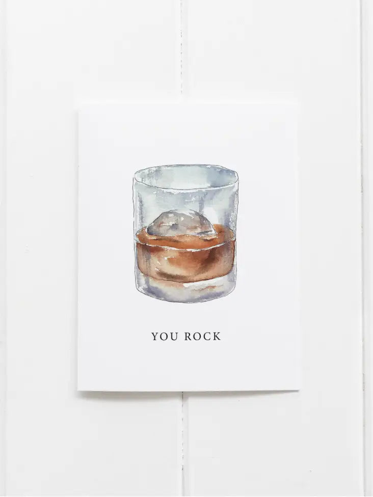 You Rock Bourbon Greeting Card