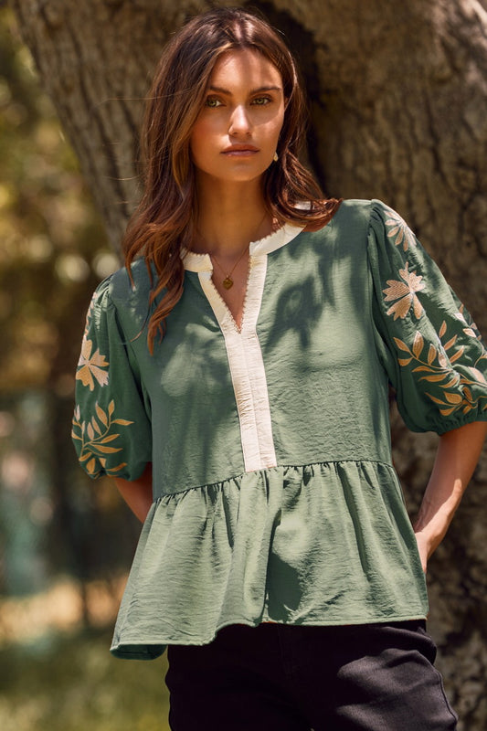 Lauren Peplum Blouse