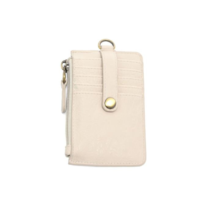 Dolly Small Card Wallet with Keyring | Ivory