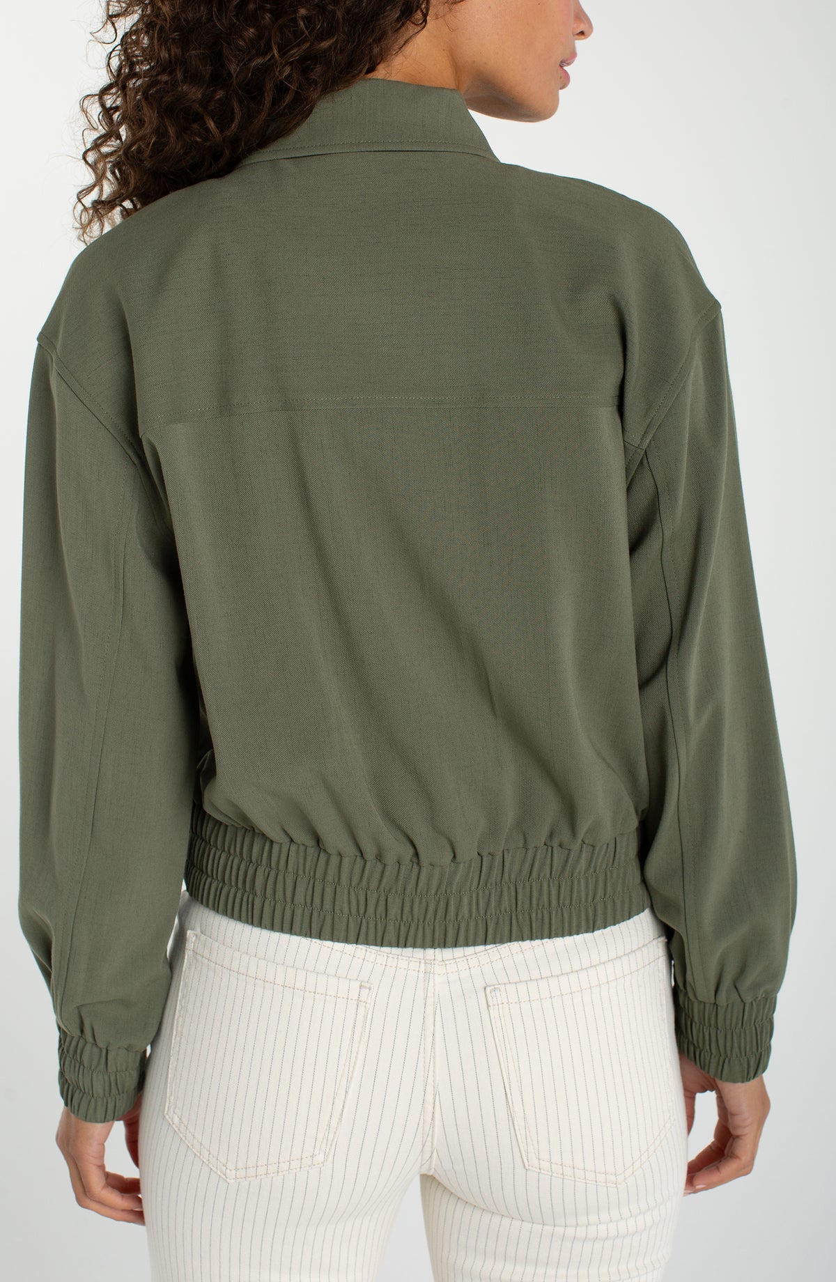 Liverpool Zip Front Jacket | Martini Olive