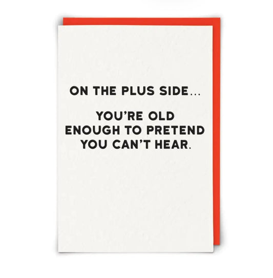 Plus Side Greeting Card