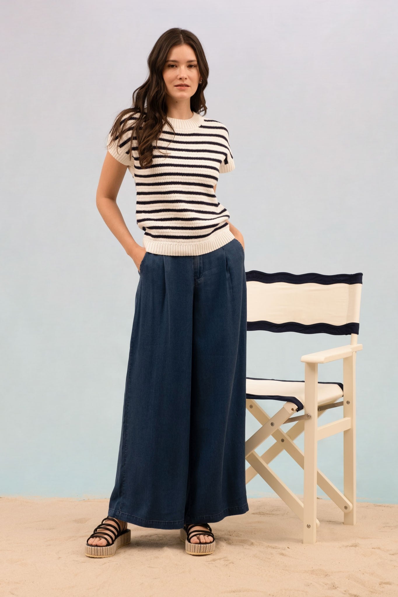 Shania Stripe Pullover Top