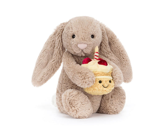 Bashful Beige Bunny 'Birthday' | JellyCat