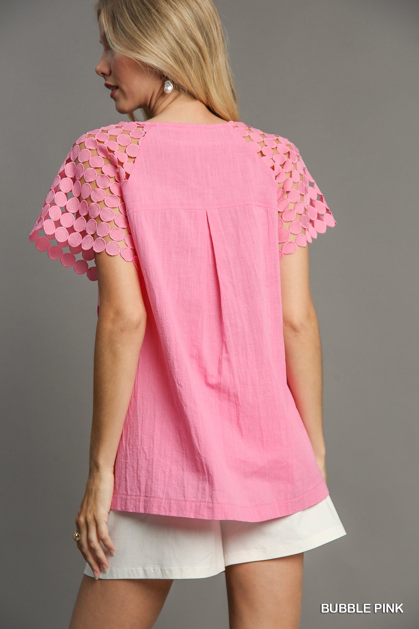 Alecia Polka Dot Lace Top