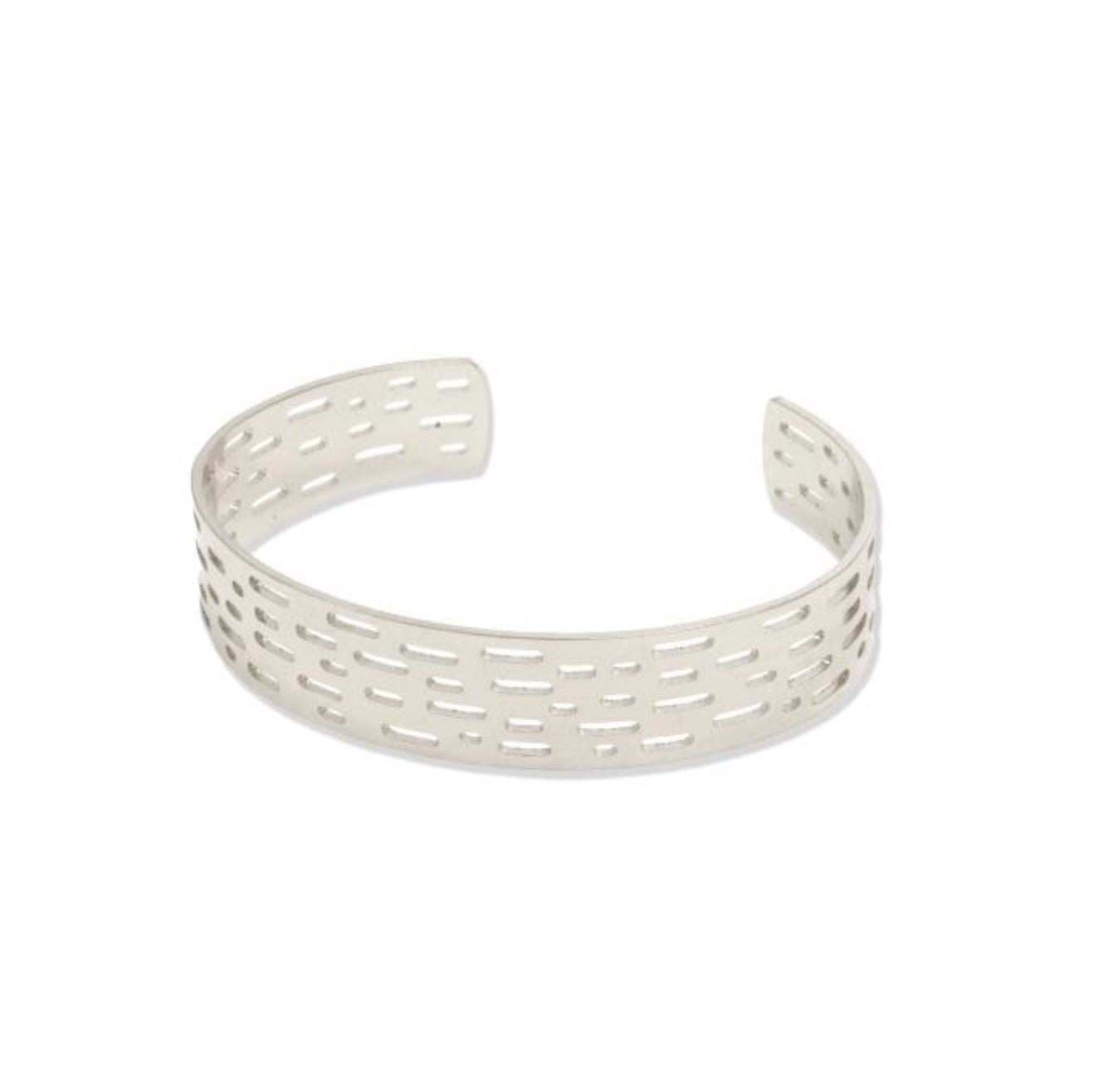 Laser Cut Cuff Bracelet | Silver