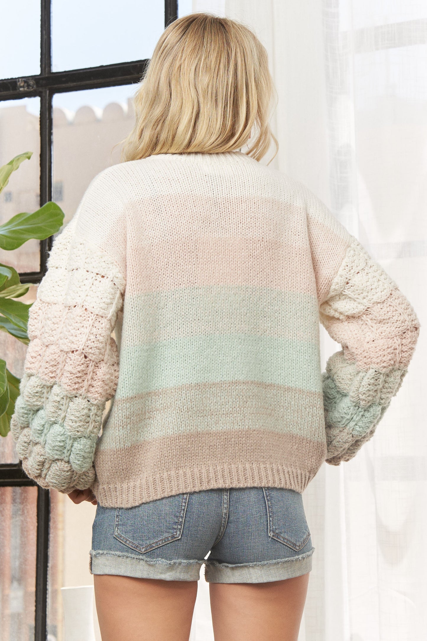 Destiny Ombré Sweater | Mint