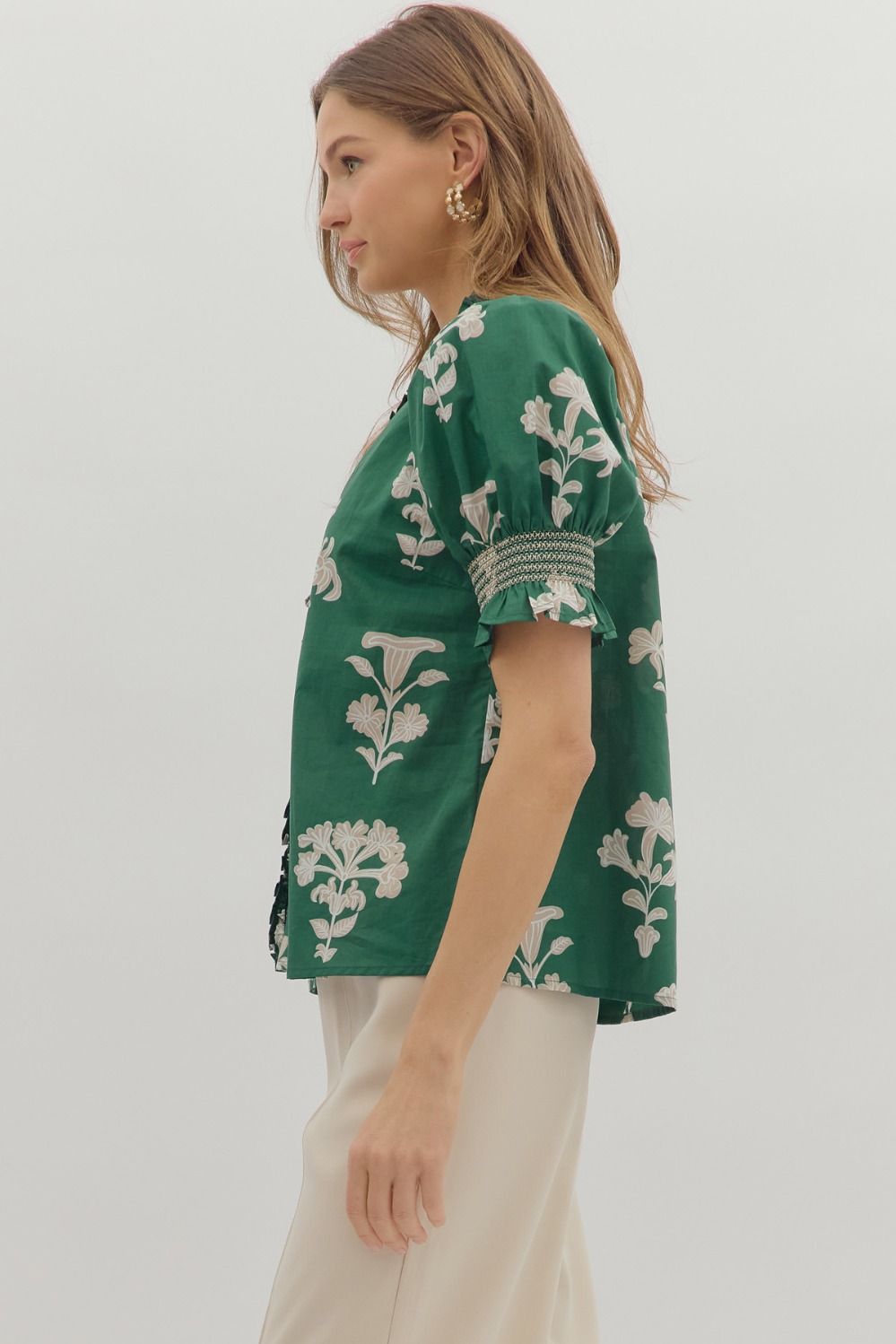 Elyssa Floral Print Top