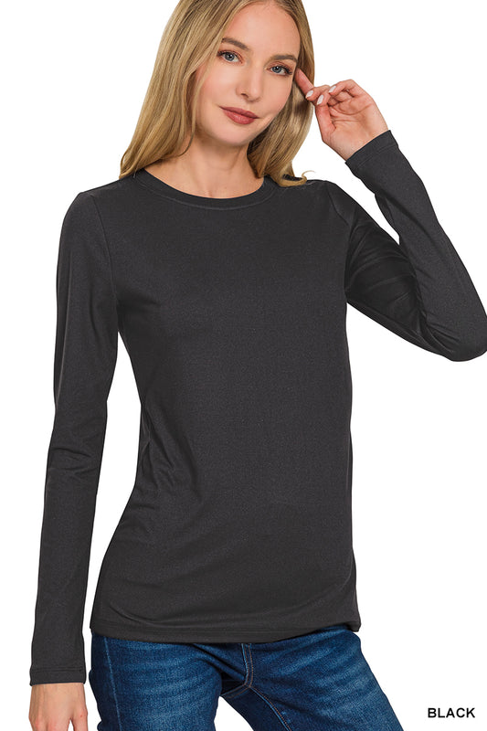 Basic Long Sleeve Tee | Black
