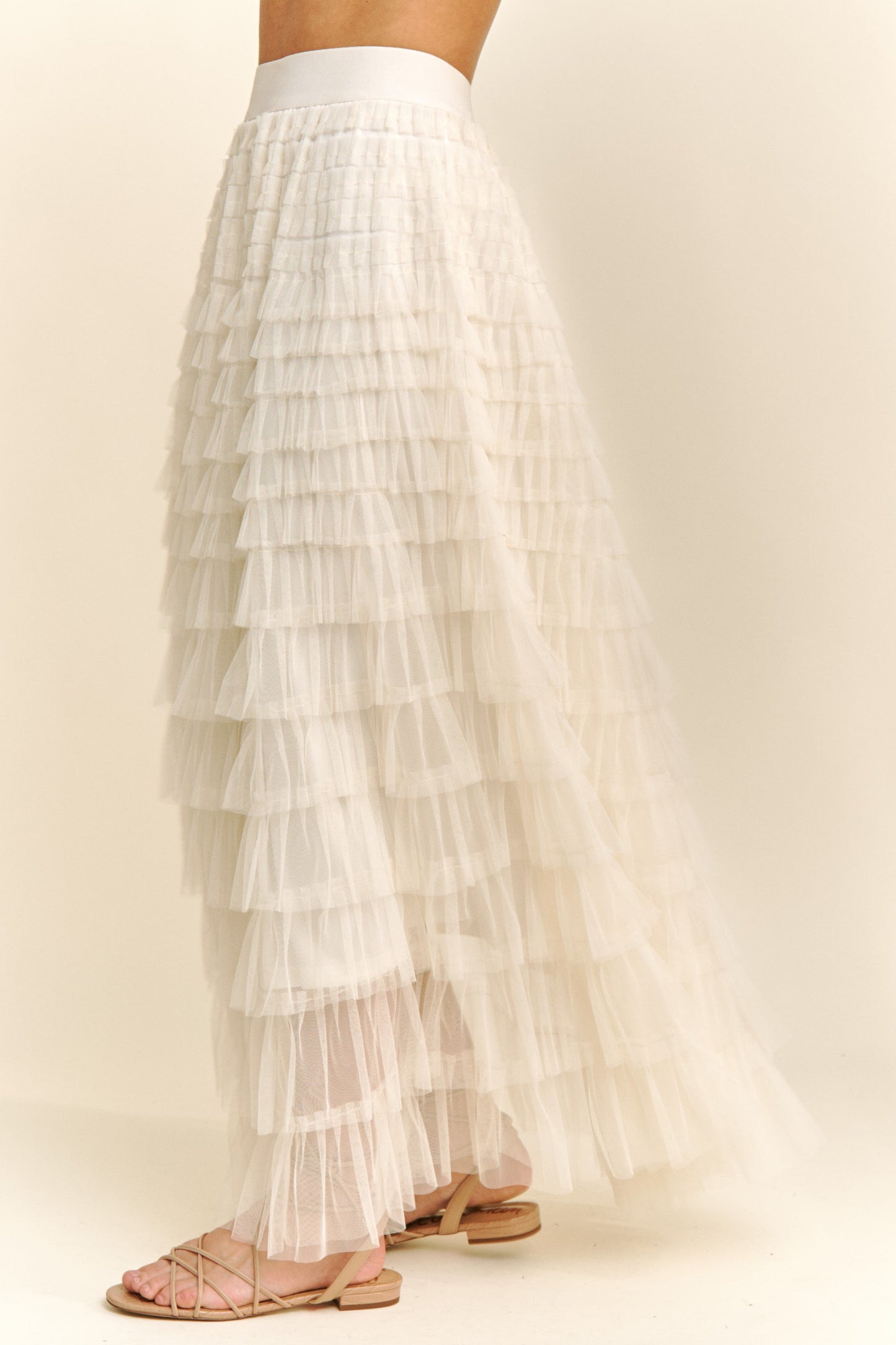 Madeline Cascading Tulle Tiered Max Skirt
