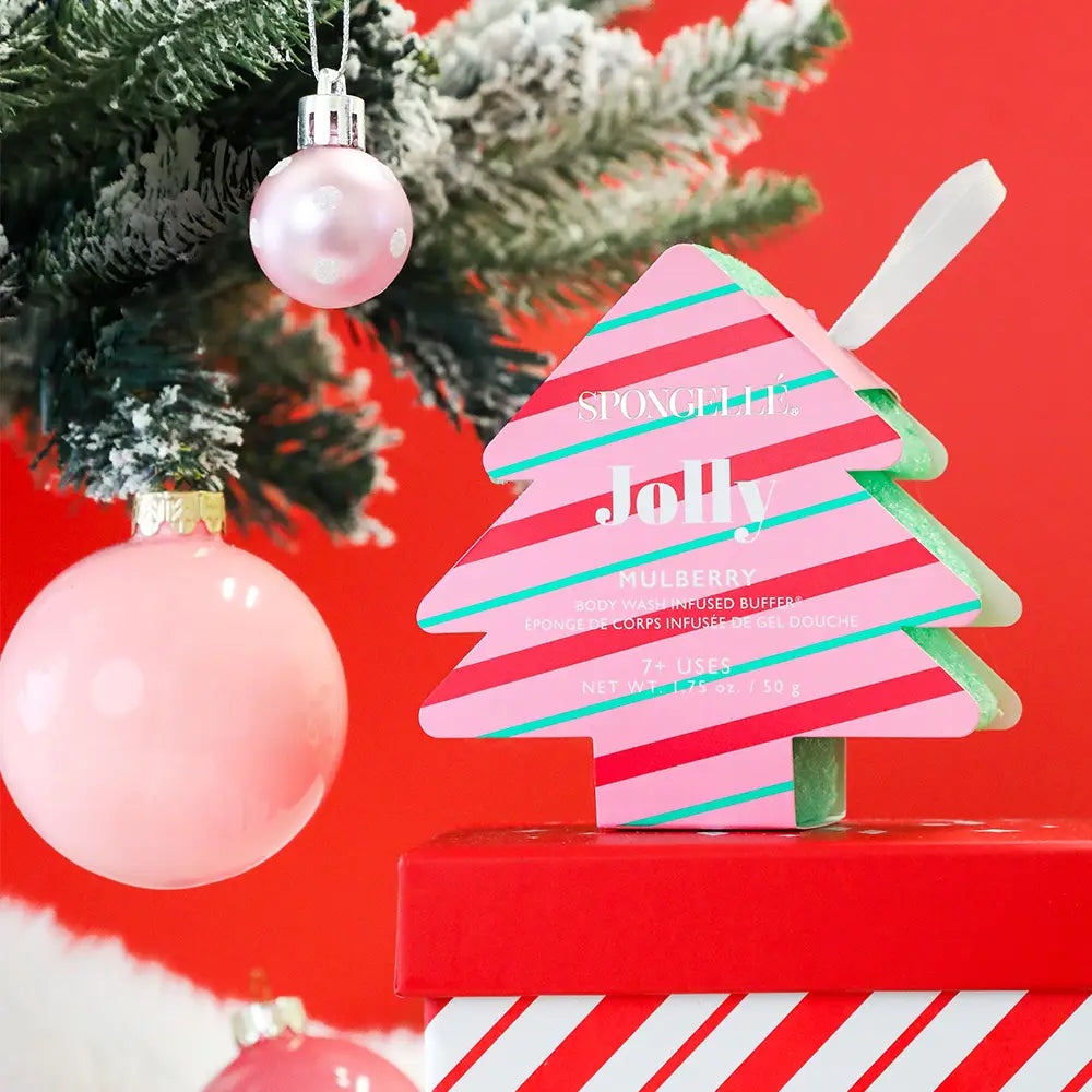 Holiday Tree Spongelle | Jolly - Mulberry