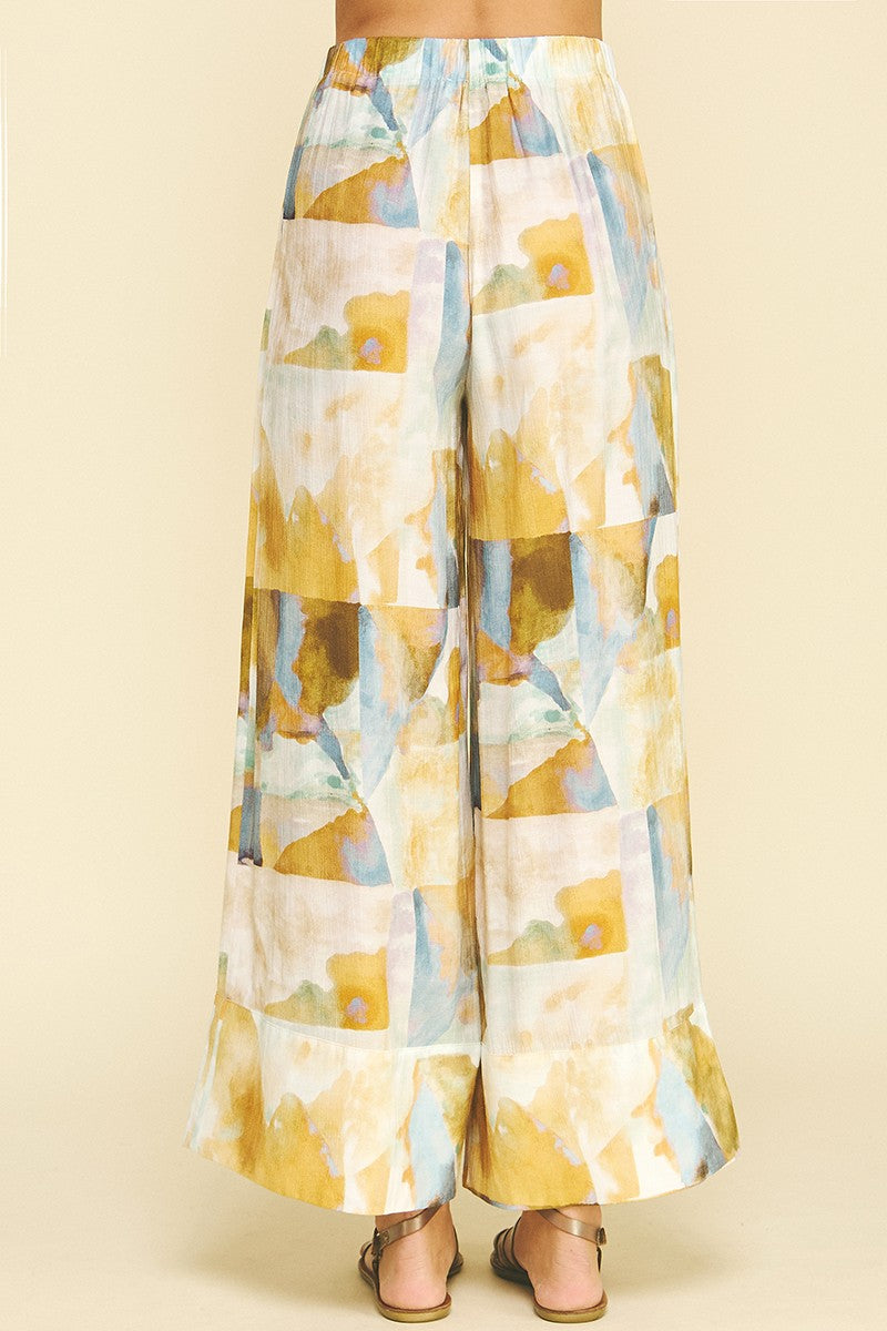 Ally Watercolor Wide Leg Pants