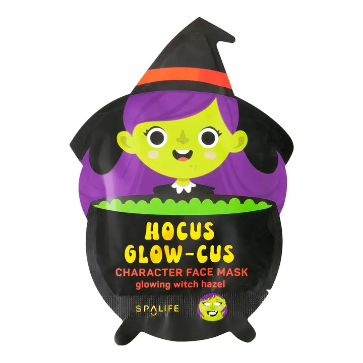 Hocus Glow-Cus Glowing Witch Face Mask