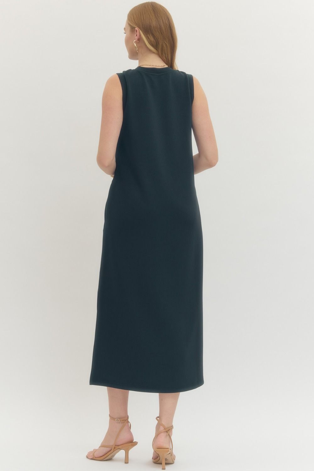 Harper Solid Sleeveless Dress