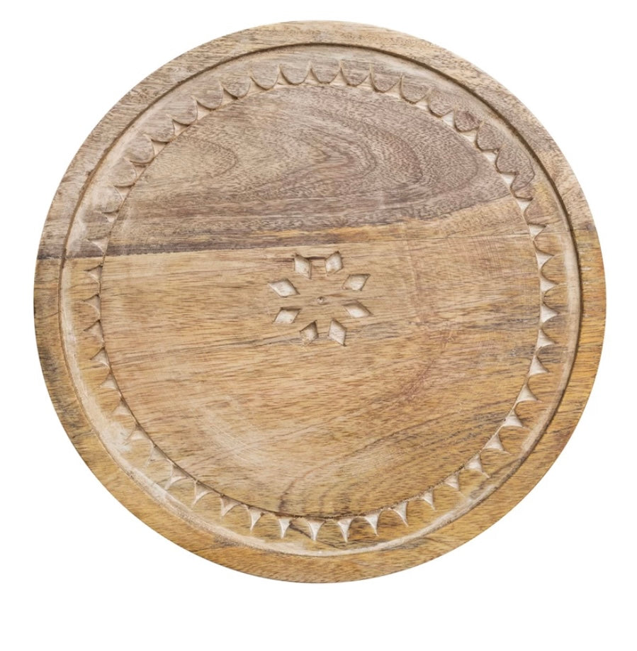 Engraved Mango Wood Tray