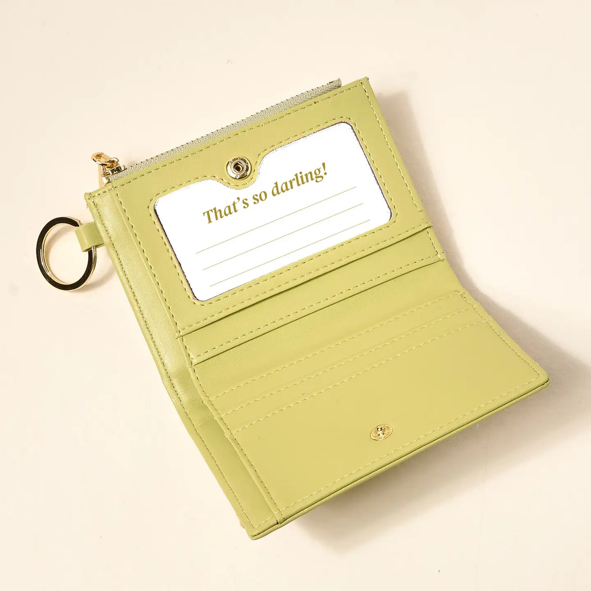 Luxe Pocket Wallet | Poppin Petals Aqua