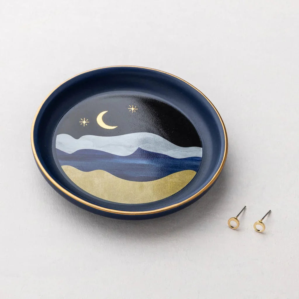 Jewelry Dish & Stud Earring Set | Moonlight + Midnight