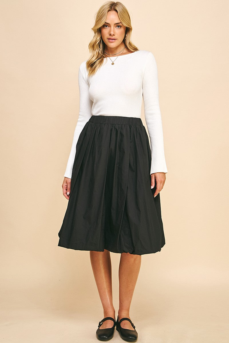 Randall Bubble Hem Skirt