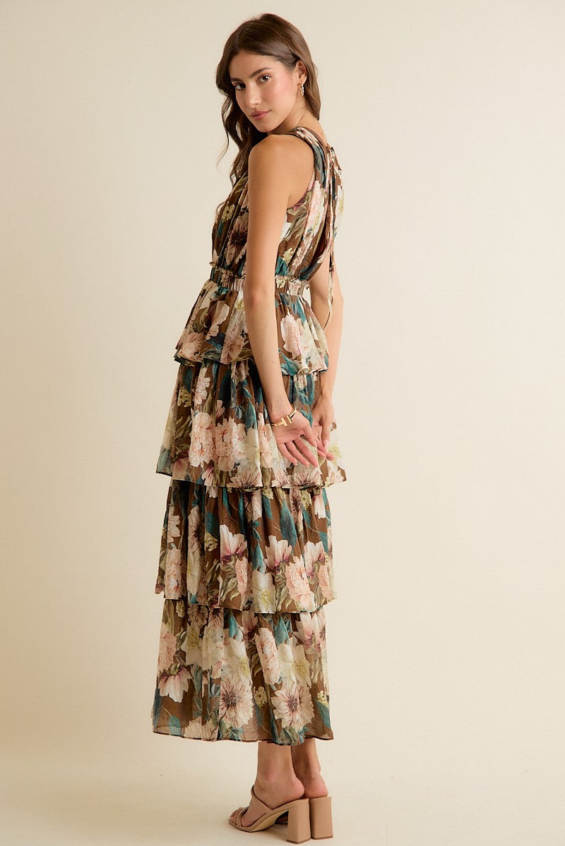 Tyra Floral Tiered Dress
