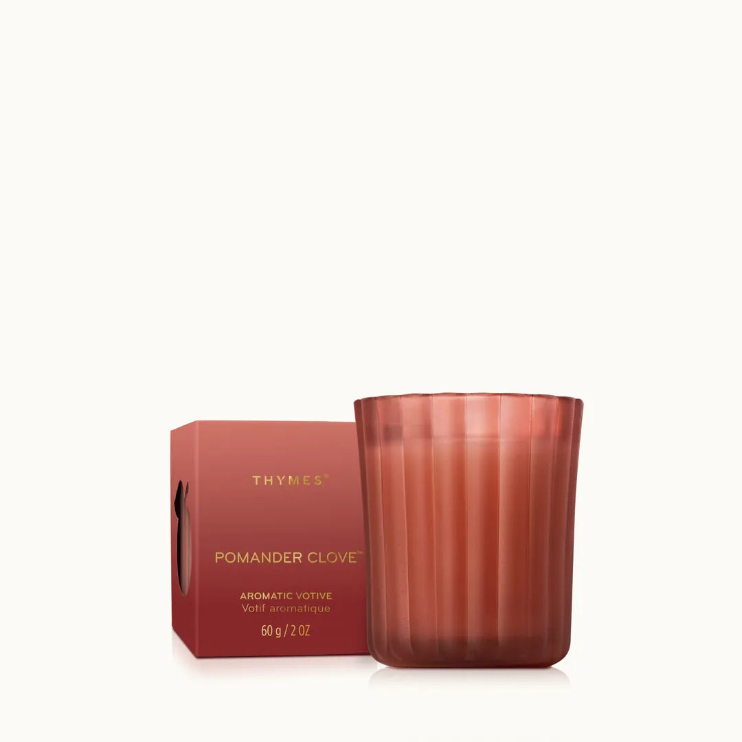 Pomander Clove Poured Candle | Boxed Votive 2oz