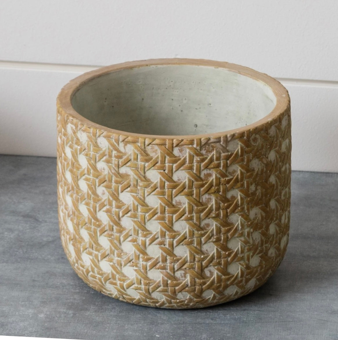 Cement Caning Planter
