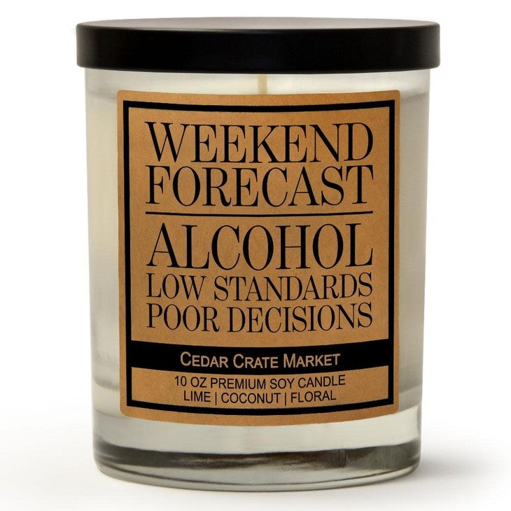 Weekend Forecast-Cedar Crate Market Candles