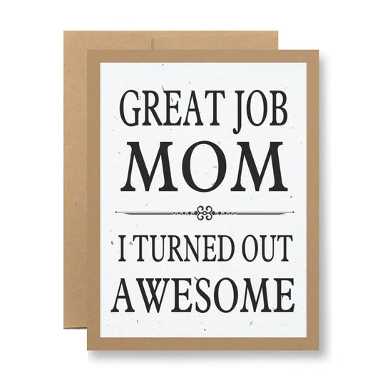 Great Job Mom | Plantable Greeting Card