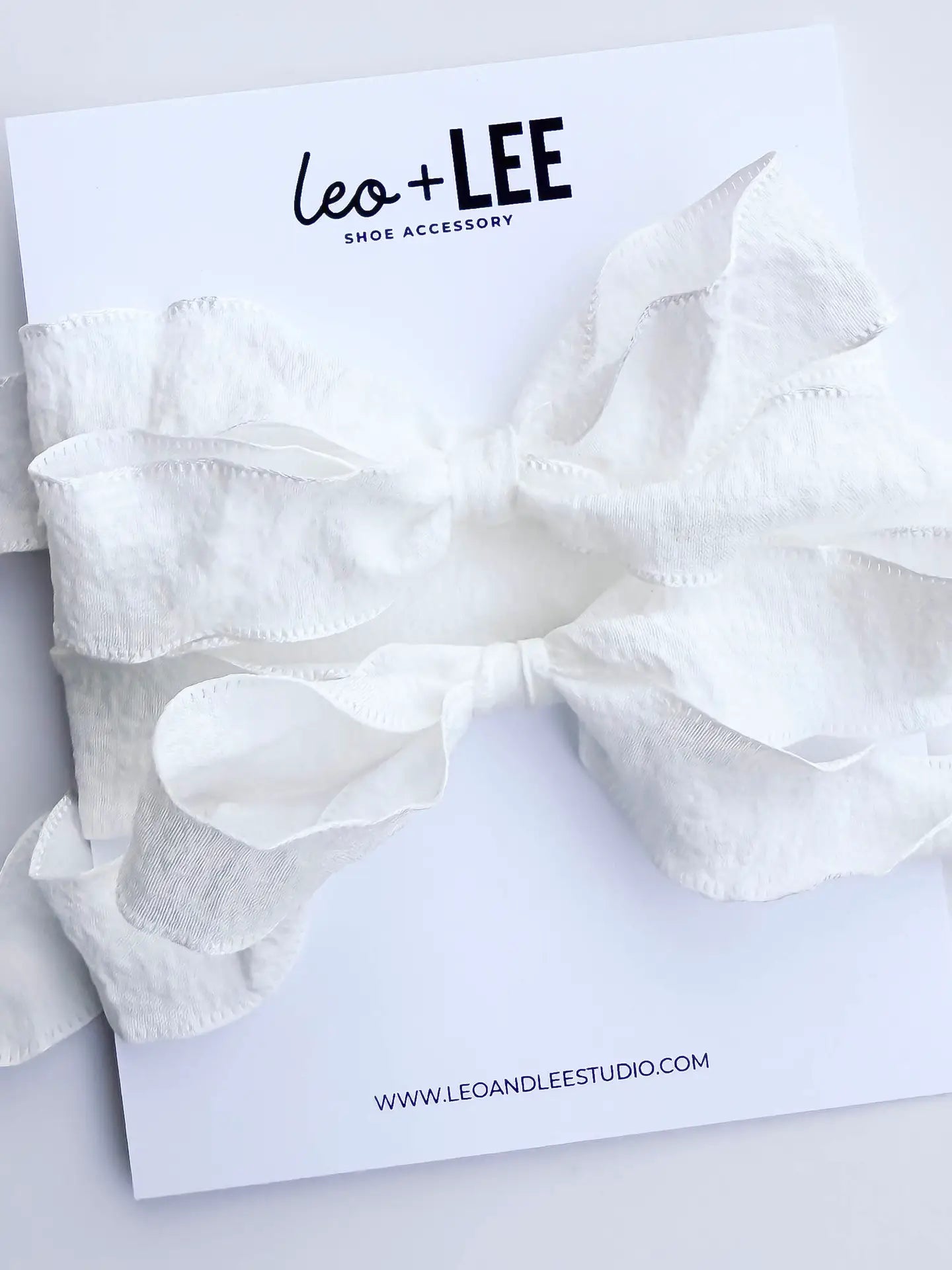 Silky Sneaker Lace Set | White