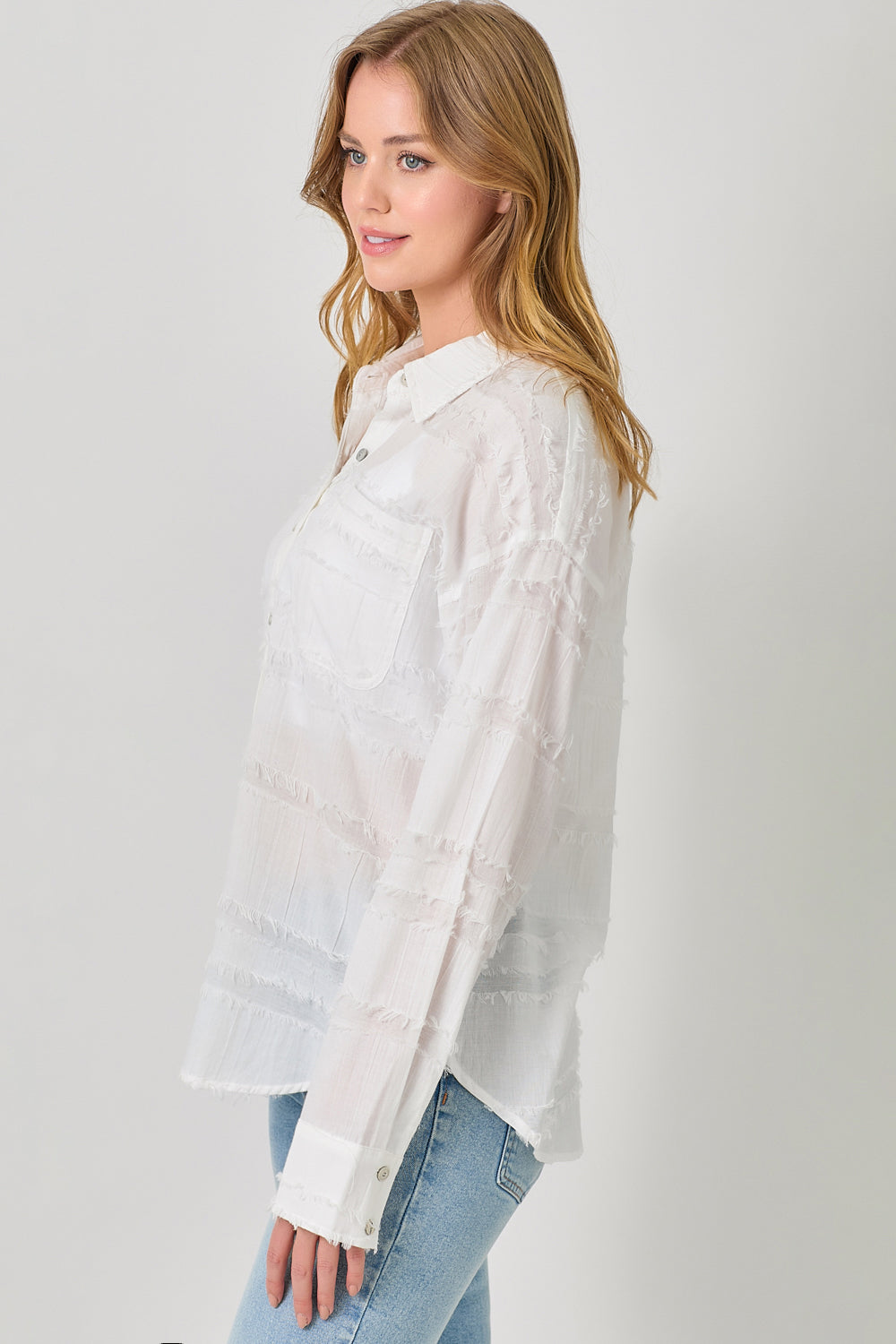 Eloise Textured Gauze Shirt