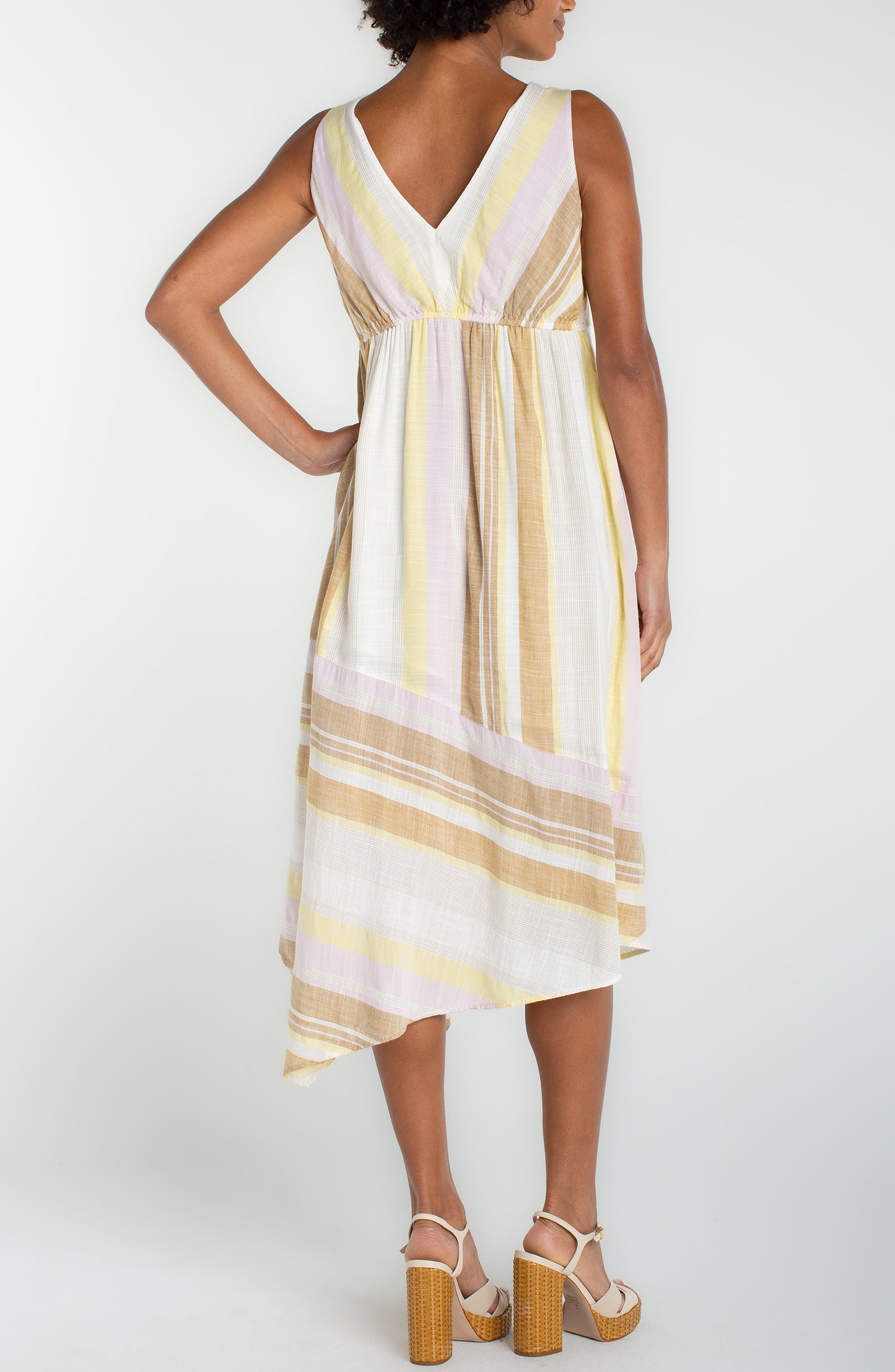 Liverpool Sleeveless Asymmetrical Dress | Neapolitan