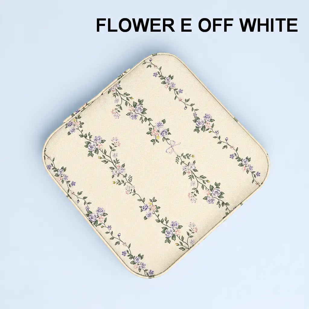 Jewelry Organizer Travel Box Case | Flower Vines