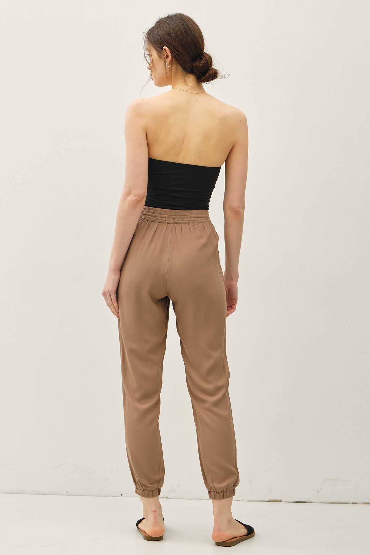 Drawstring Jogger Pants | Dark Taupe 