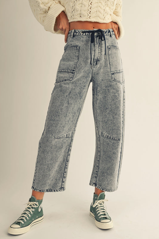 Klaire Vintage Washed Barrel Pants
