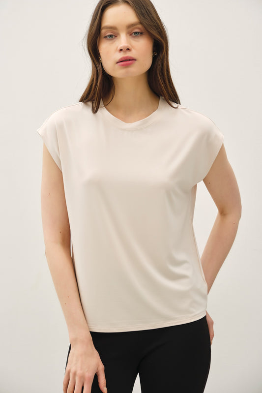 Capsleeve Top | Natural