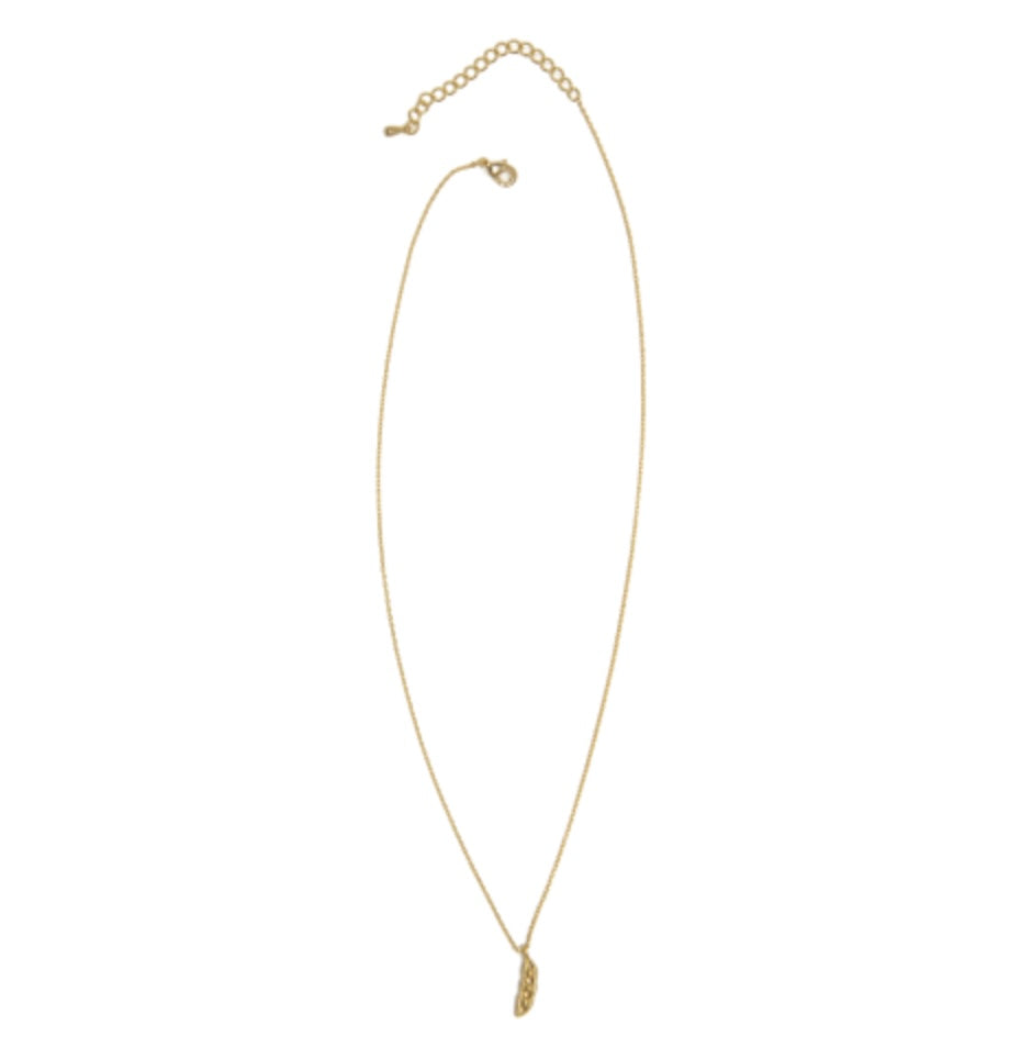 Peas in a Pod Pendant Necklace | Gold