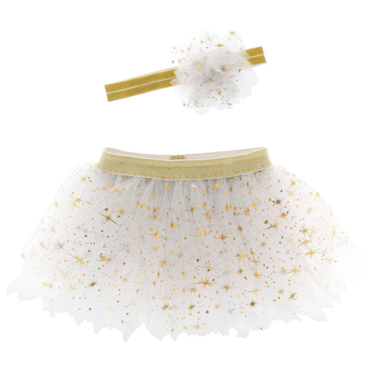 Tutu And Headband Set | Gold
