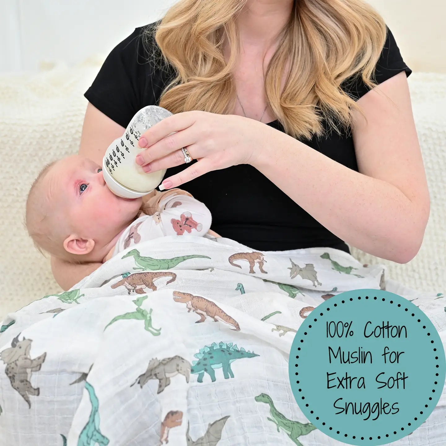 Dinosaur Baby Swaddle Blanket