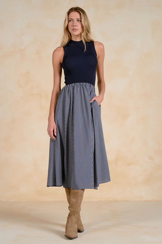 Alice Mock Neck Maxi Dress