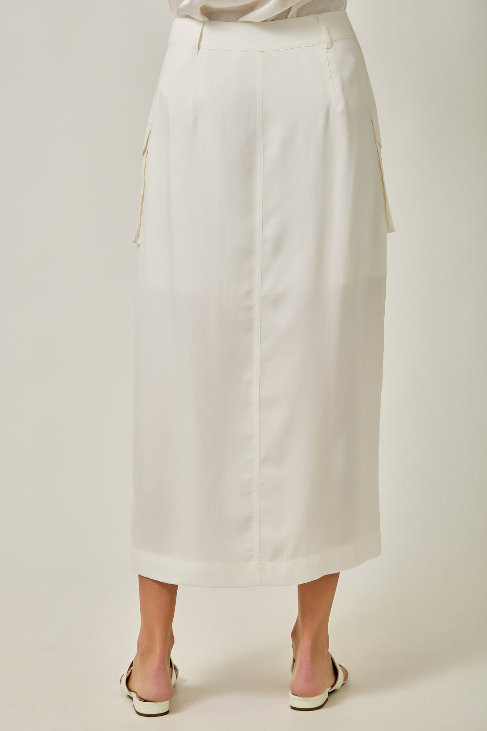 Cindy Silky Utility Cargo Skirt