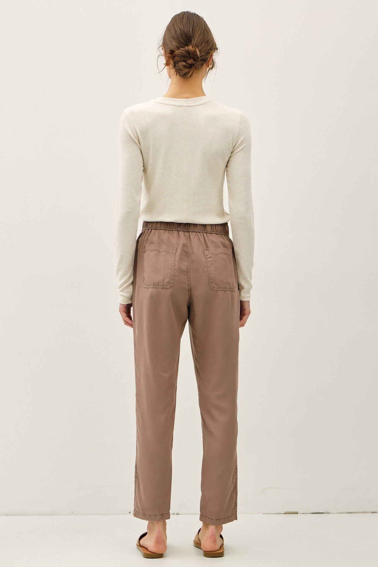 Tencel Tapered Pants | Cocoa