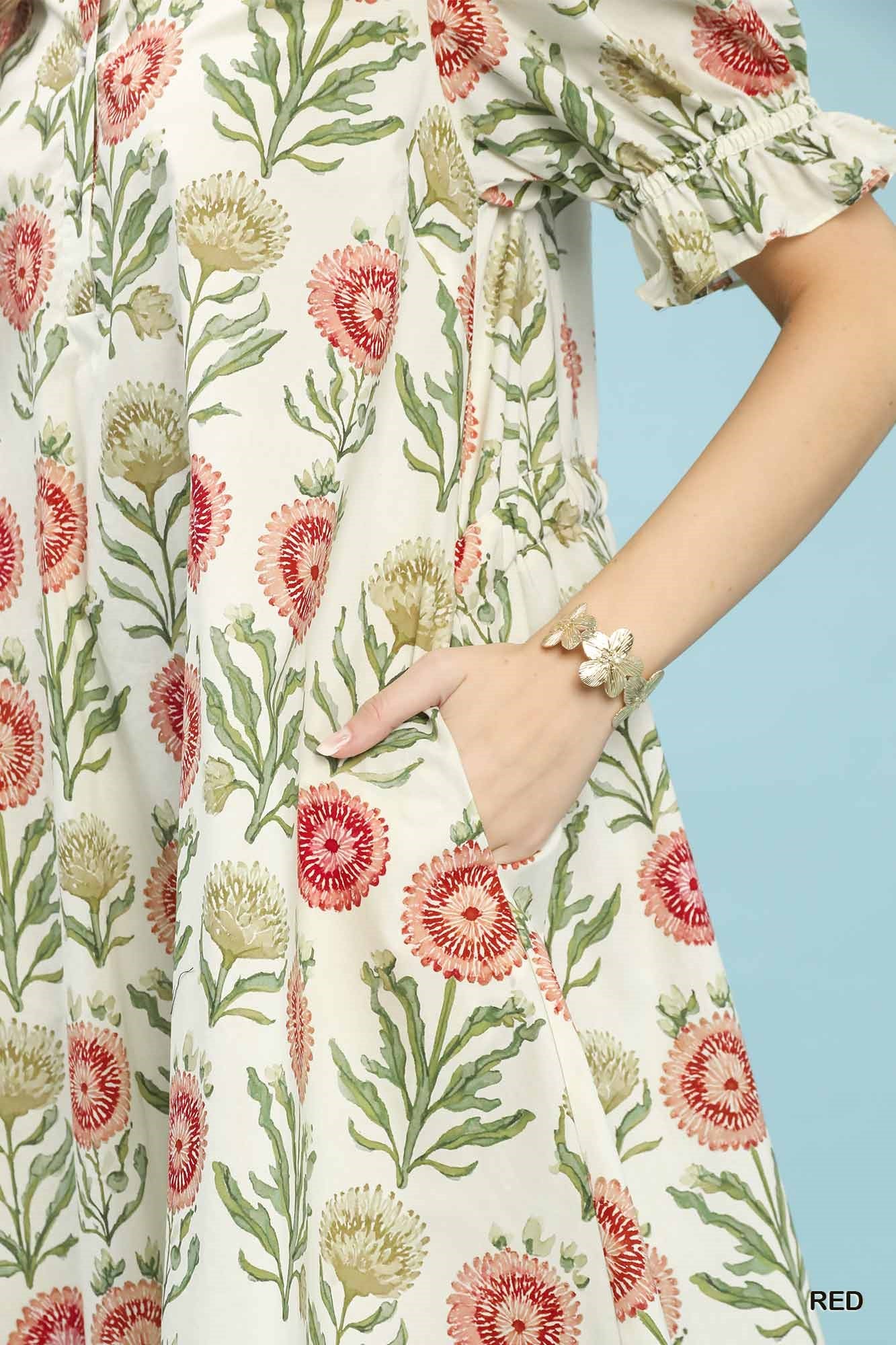 Kennedy Floral Puff Sleeve Dress